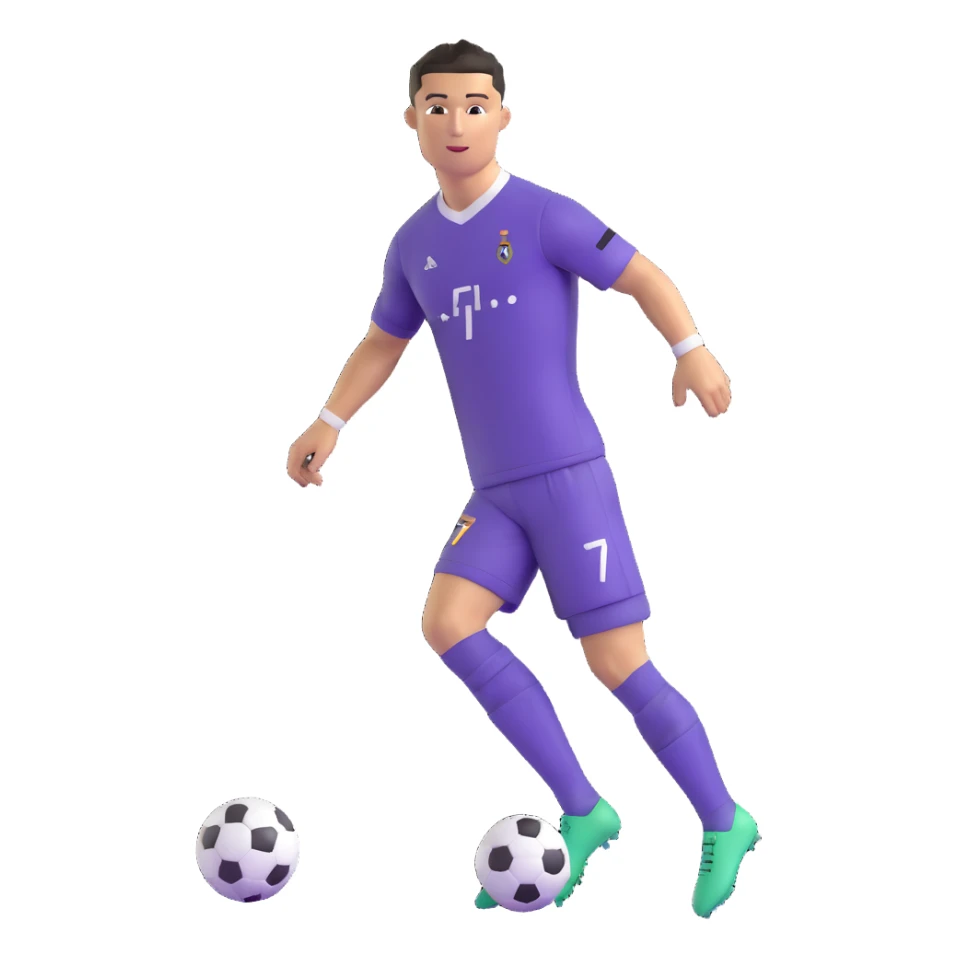 cristiano ronaldo football player sticker