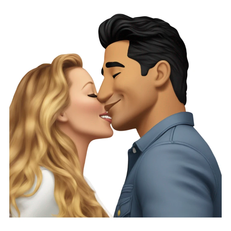 Mario Lopez kissing Blake lively sticker