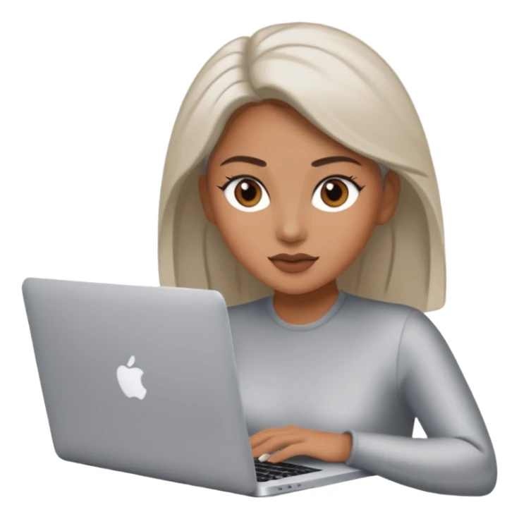 macbook pro woman sticker