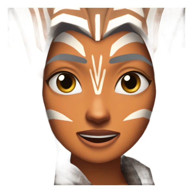 Excited ahsoka tano raising fists  sticker
