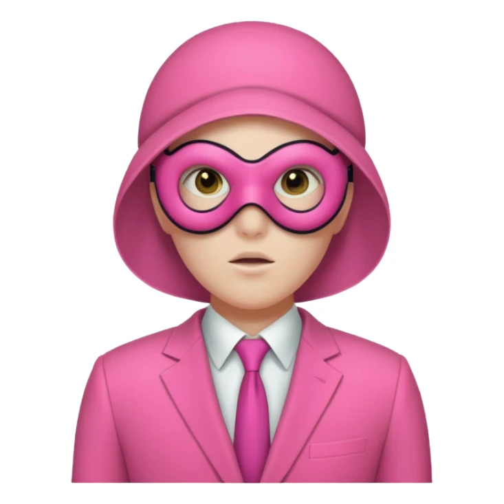 quid Game Guard — Circle mask (pink suit) sticker