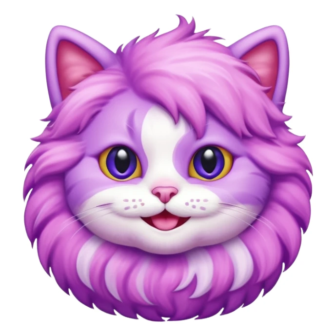 cotton candy cat emoji sticker