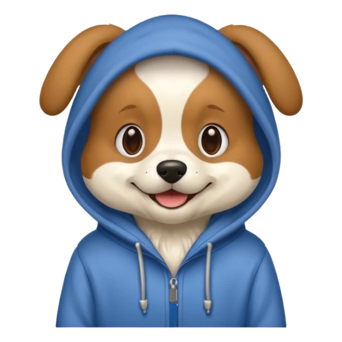 Dog wearing a holdie sticker