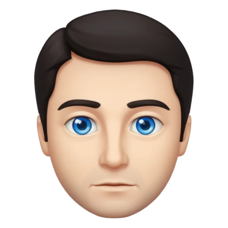 Vittorio Mezzogiorno with blue eyes sticker