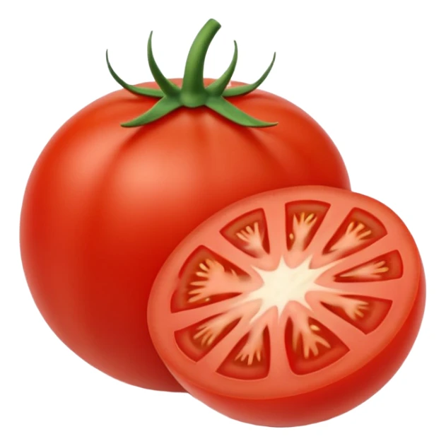 Pomodoro fresco tagliato a fette  sticker