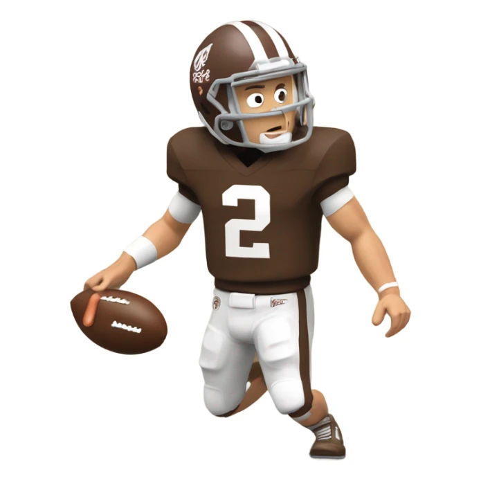 Johnny Manziel doing the Heisman with a hotdog ￼ sticker