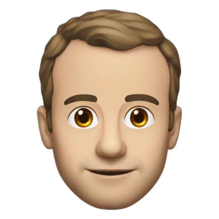 Macron avec un slip sur la tête sticker