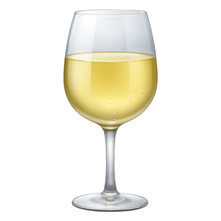a glass of white wine sticker