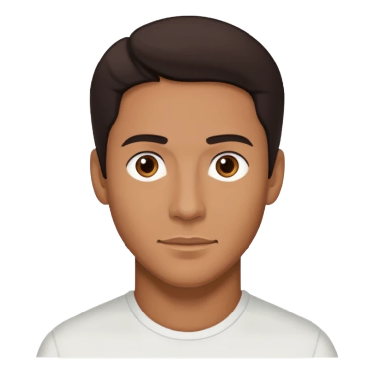 Brian White (Actor) with dark brown hair sticker