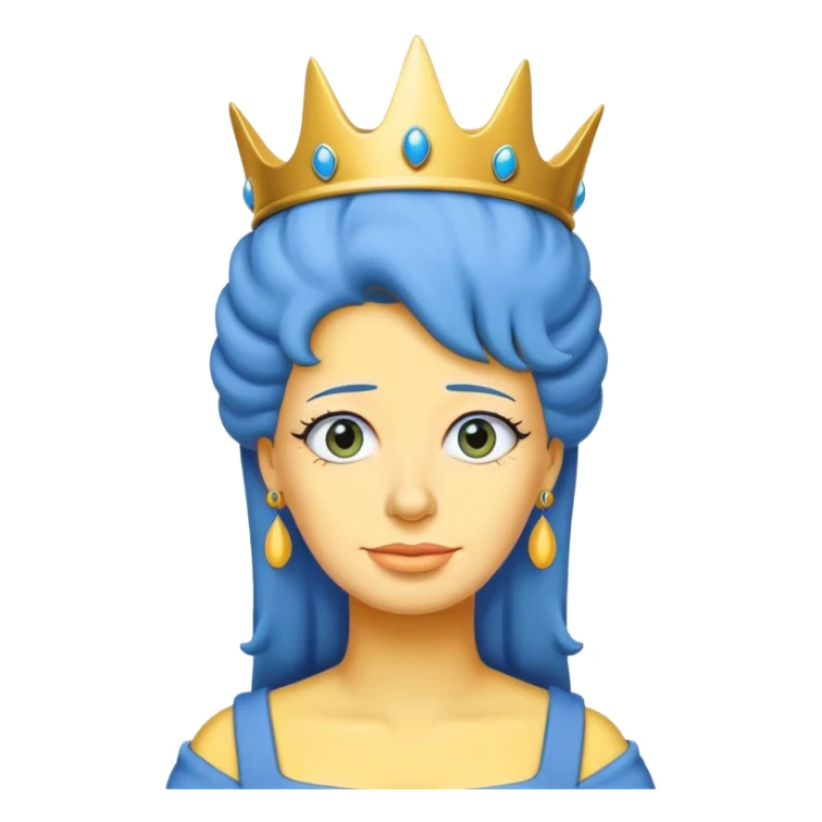 Marge Simpson with her tall blue hair sticker