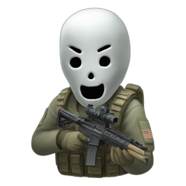 Ghost call of duty sticker