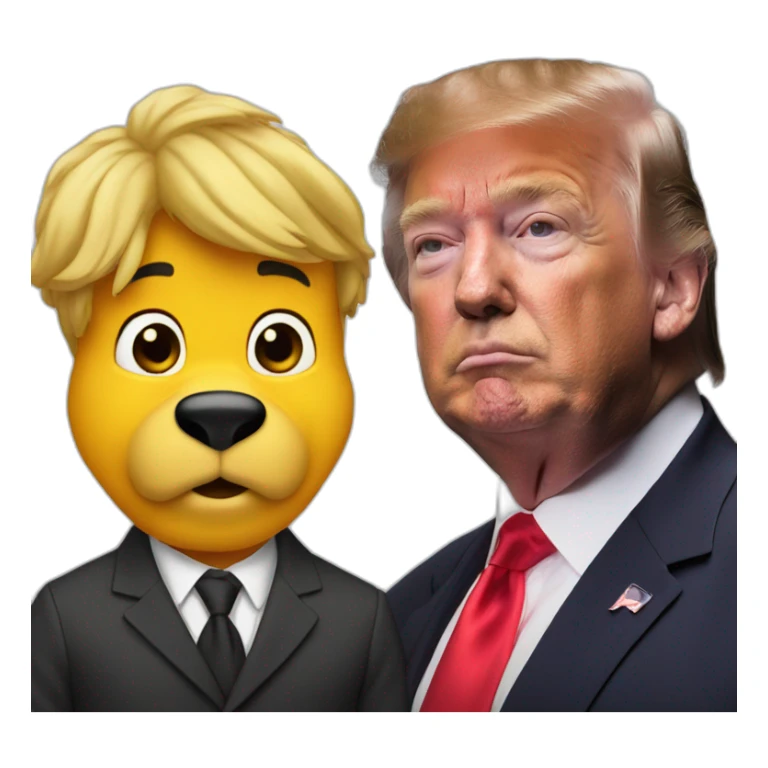 Trump as Vinnie the Pooh sticker