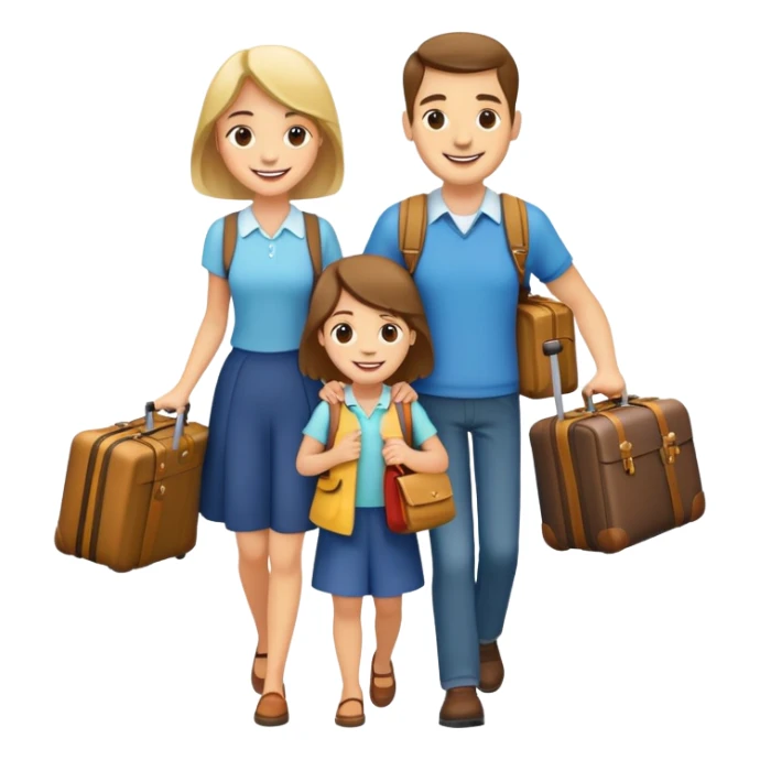 A family and a lot of baggage  sticker