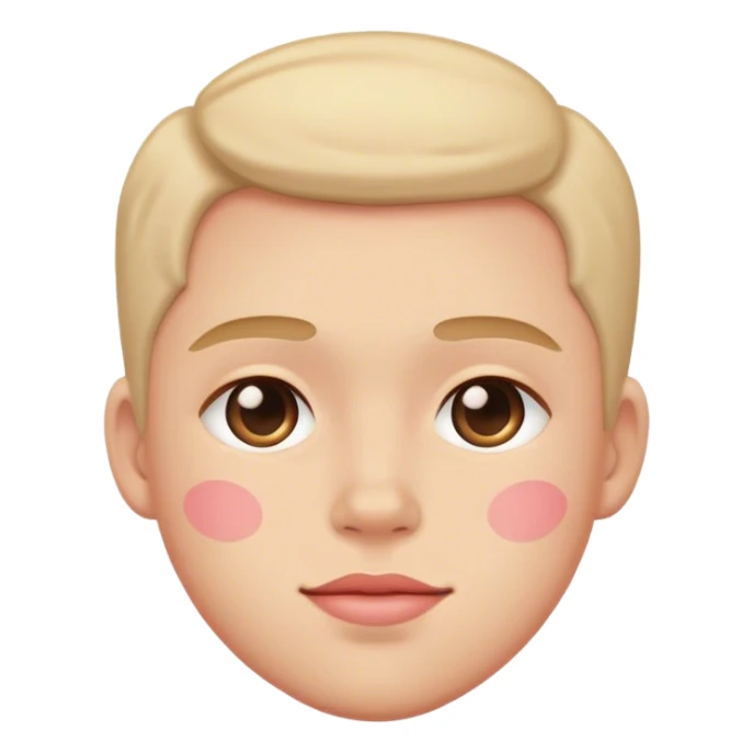 blushing face sticker