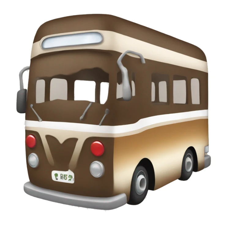 bus in coffee sticker