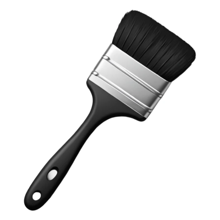 Visualize on-brand content — instantly. black white pallete preferred. brush painting on a canvas. app icon. modern, sleek, minimalistic. ai generated. sticker