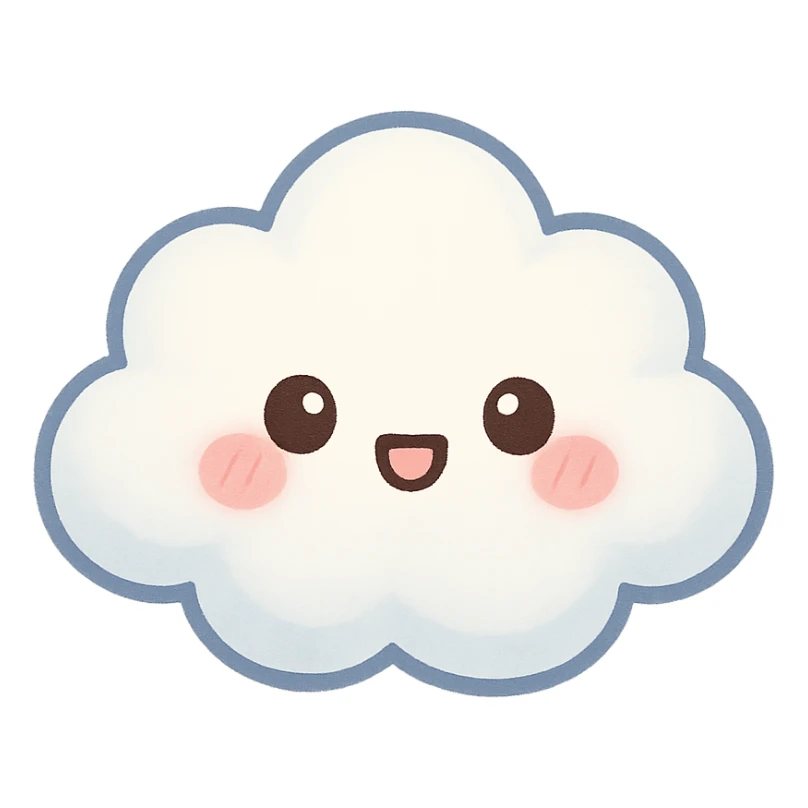 Clouds sticker