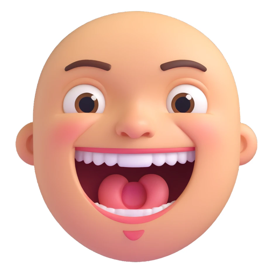 a laughing face with tears of joy sticker