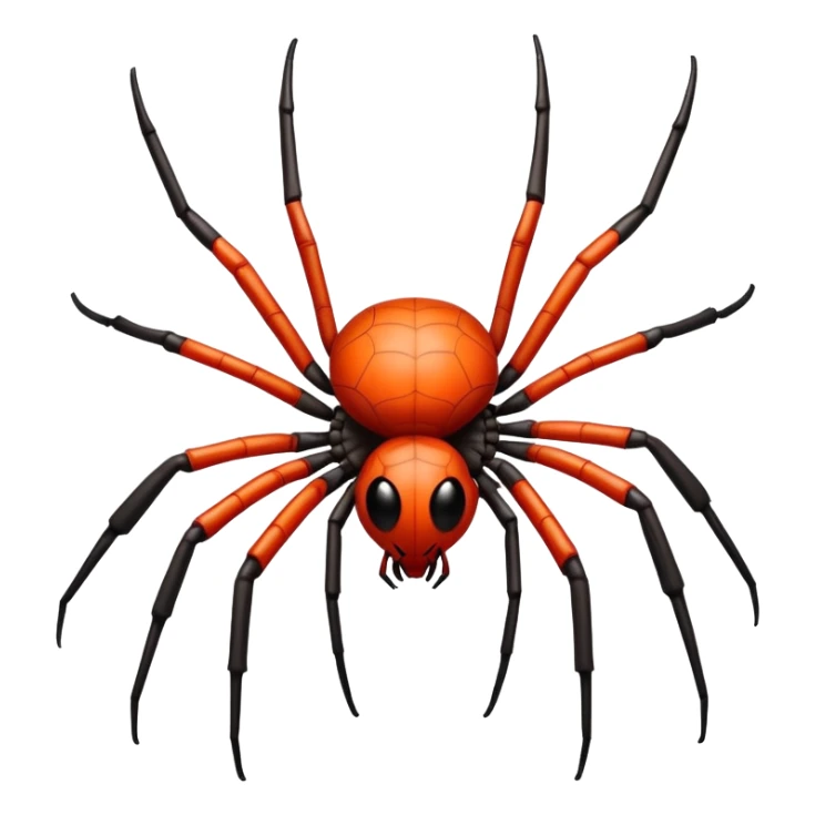 A spider human hands instead of legs sticker