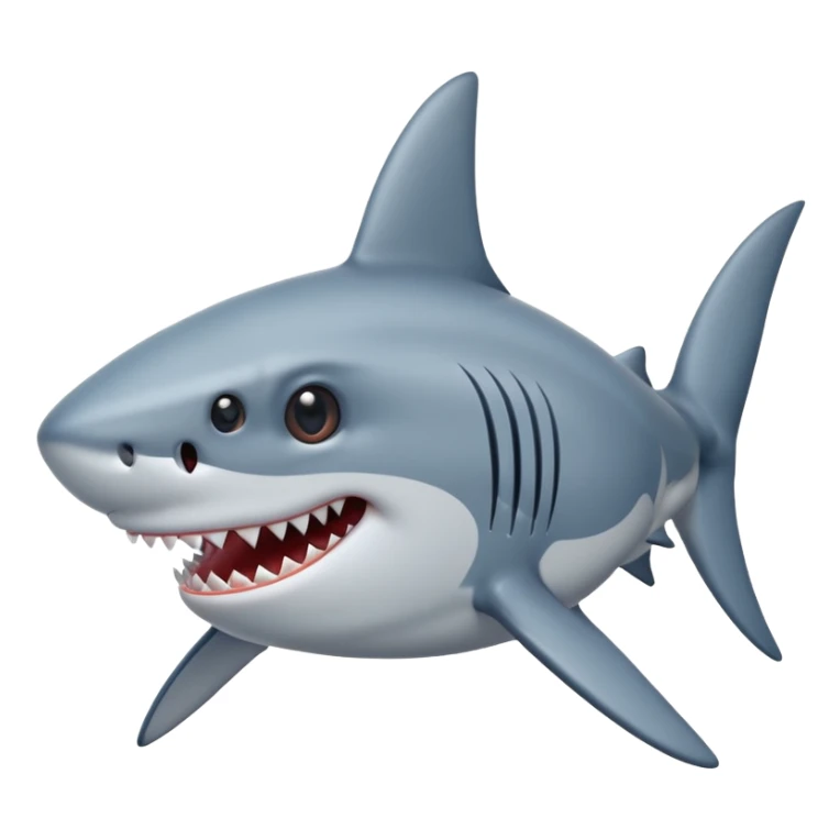 Shark with stars in the eyes  sticker