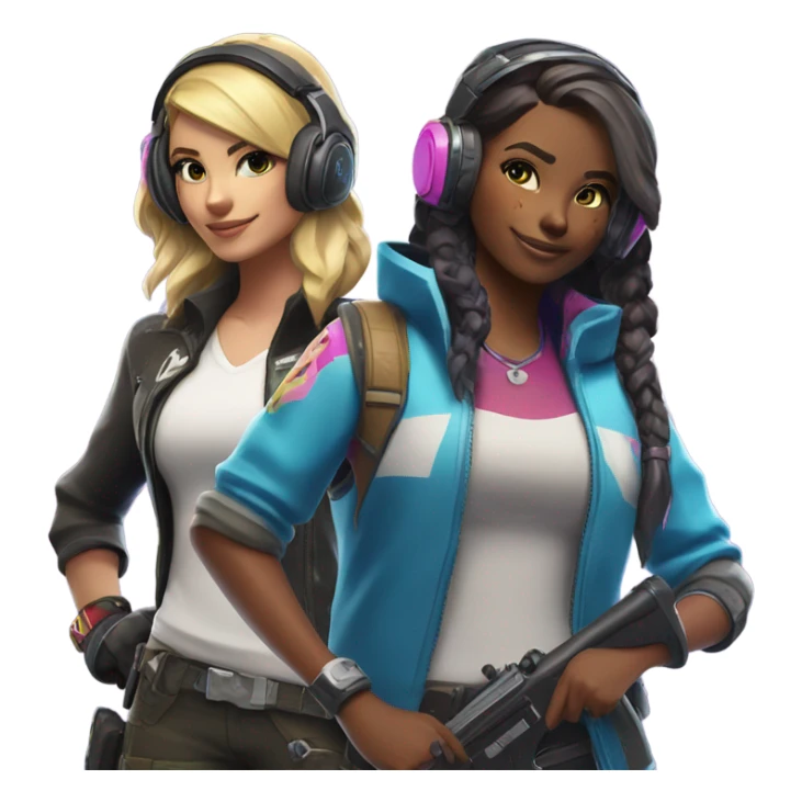 White girl squad Fortnite sticker