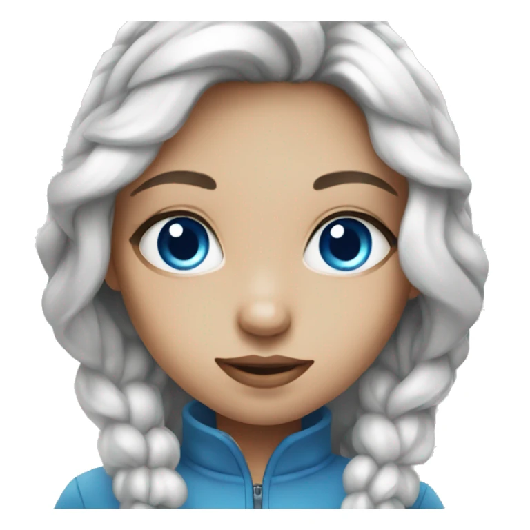 Blue eyes girl sticker