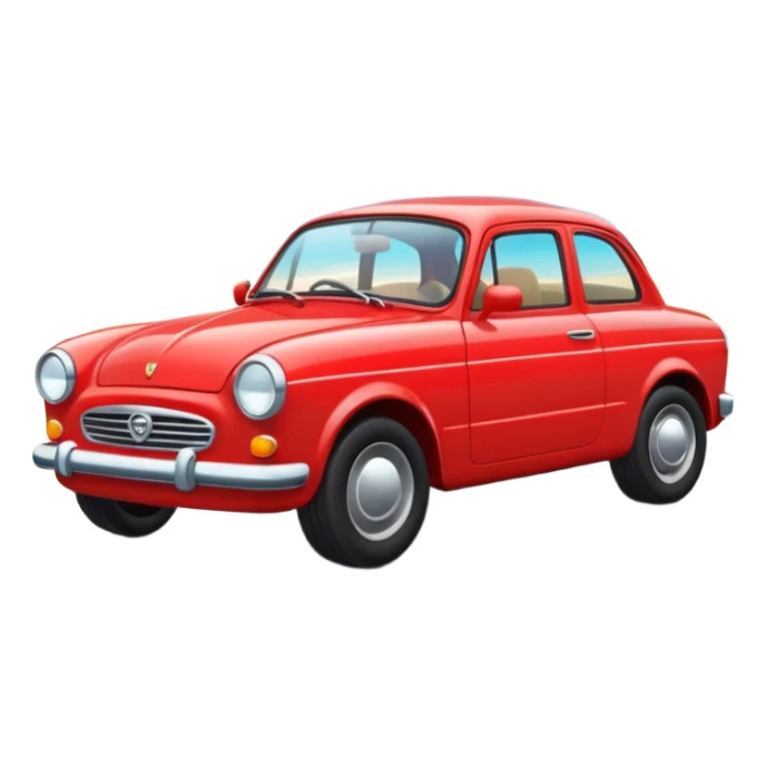 car in tropical place sticker