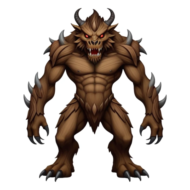  Dark l evil Fakémon-Wickerbeast-creature (full body) sticker