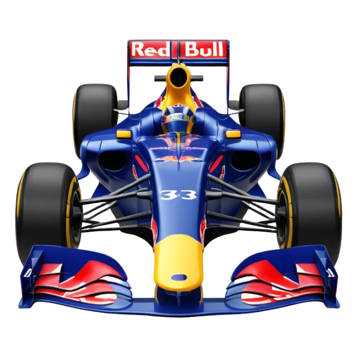 a 2010 Red Bull Formula 1 car sticker