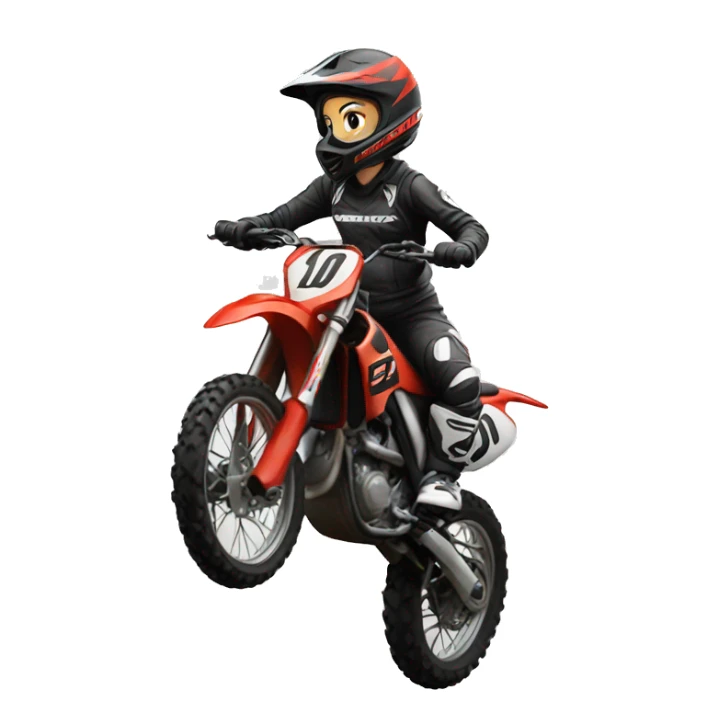 motocross women sticker