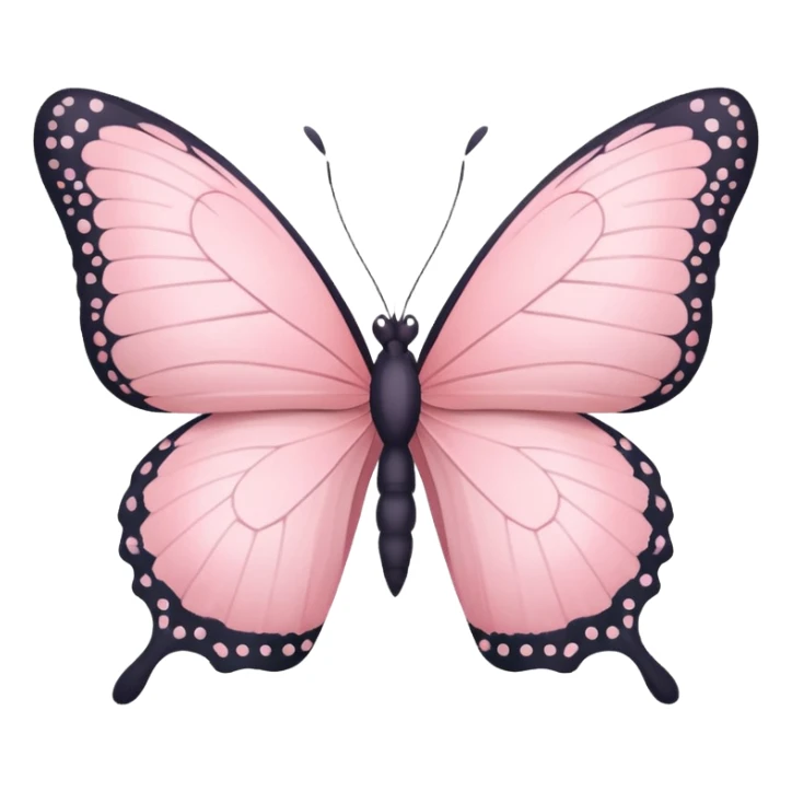  Pastel Pink Butterfly with Gypsophila sticker