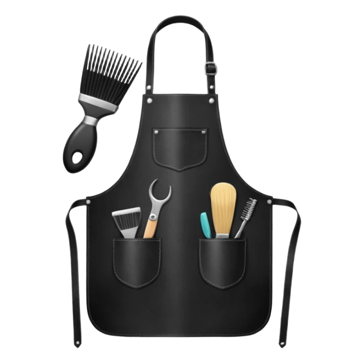 Hairdresser apron, sticker