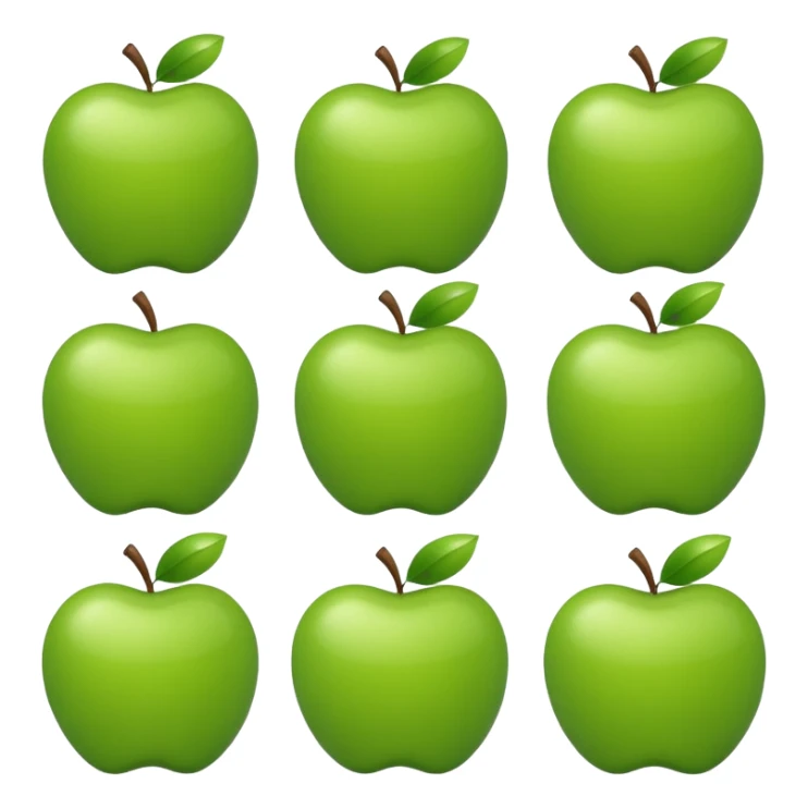 habit symbol, apple style emoji sticker