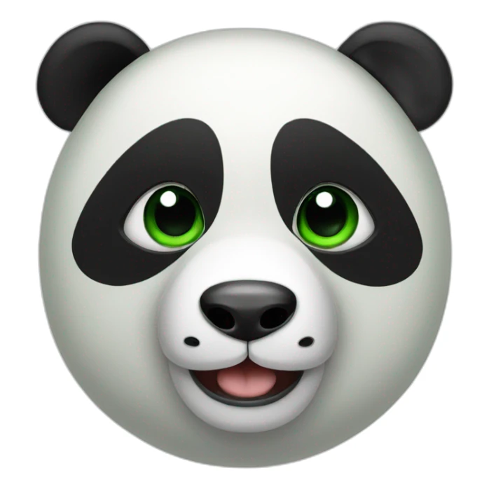 Green-eyed panda sticker