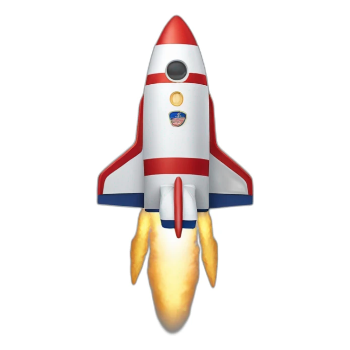 Donald Trump riding a rocket sticker