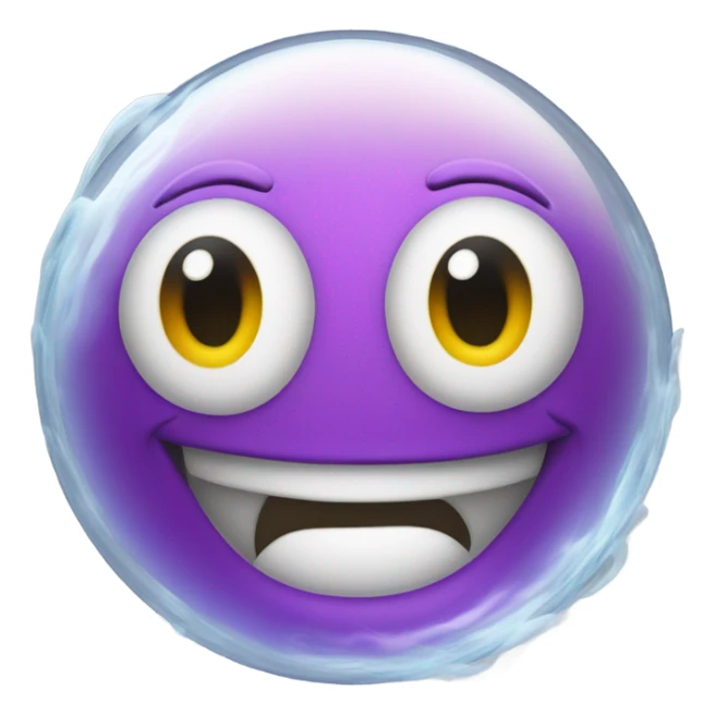 A bubble full of smoke and a smile sticker