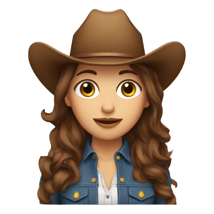 brown hair Cowgirl from Argentina sticker