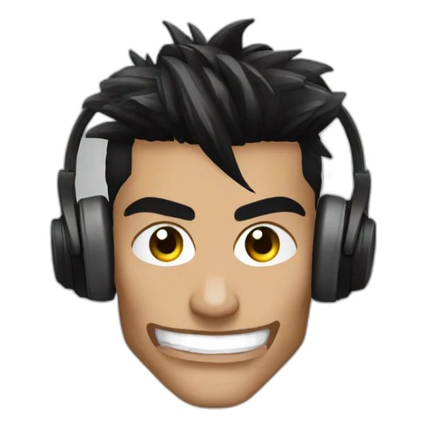 Zyzz escuchado música con unos auriculares  sticker