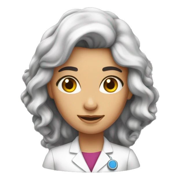 Enseignante femme cheveux bruns de Physique Chimie sticker