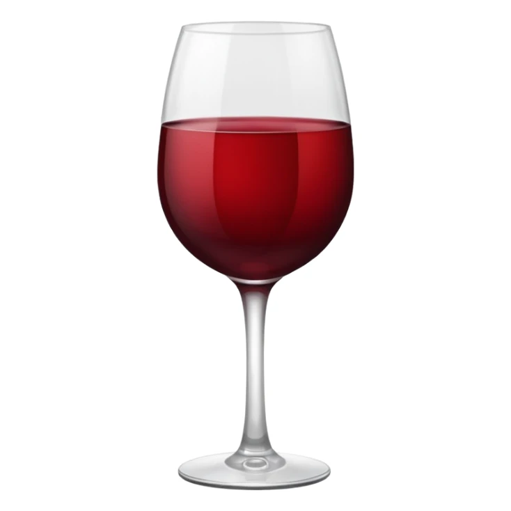 Half full glass of red wine sticker