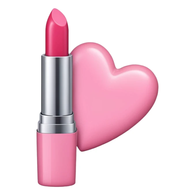 pinkheart lipstick sticker