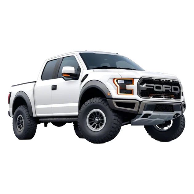 Ford f150 Raptor - Ford (Model Year: 2024) (Iconic colour: White) sticker