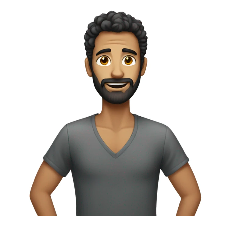 tall lanky hairy guy sticker