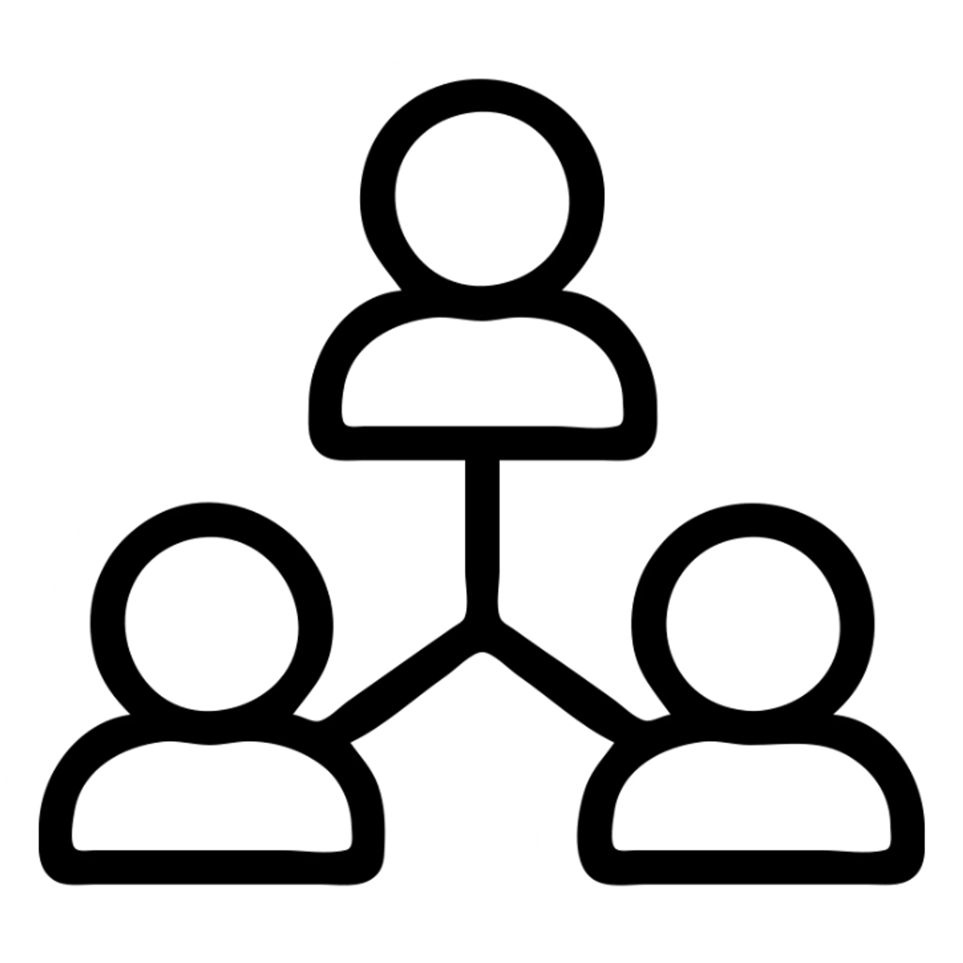 icono de redes sociales en estilo minimalista, líneas simples sticker