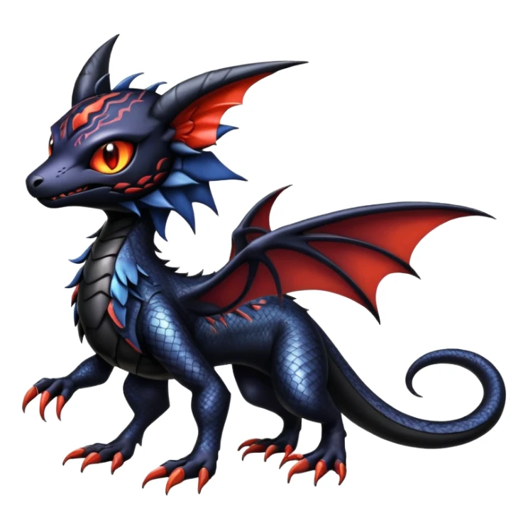 Shiny Epic Badass Gothic Noibat-Salandit-Litten-Hybrid sticker