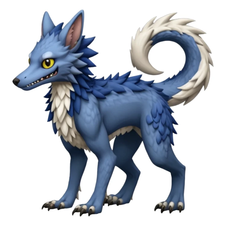 Trico-Sergal-Fakémon-creature-fusion (full body) sticker