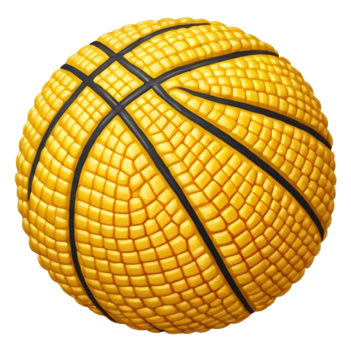 Basketball made of Corn sticker