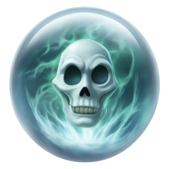 The prophecy orb: A glass sphere containing a prophecy about Harry and Voldemort. It has delicate markings and a misty interior that swirls with prophecy when examined.

 sticker
