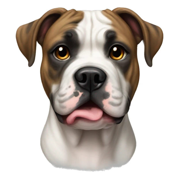 American bulldog brindle sticker