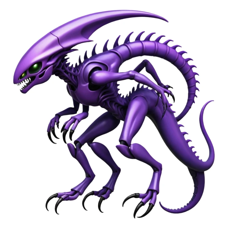Abstract Venom-Xenomorph-Genesect-Lunala-ET-hybrid-fantasy-creature sticker